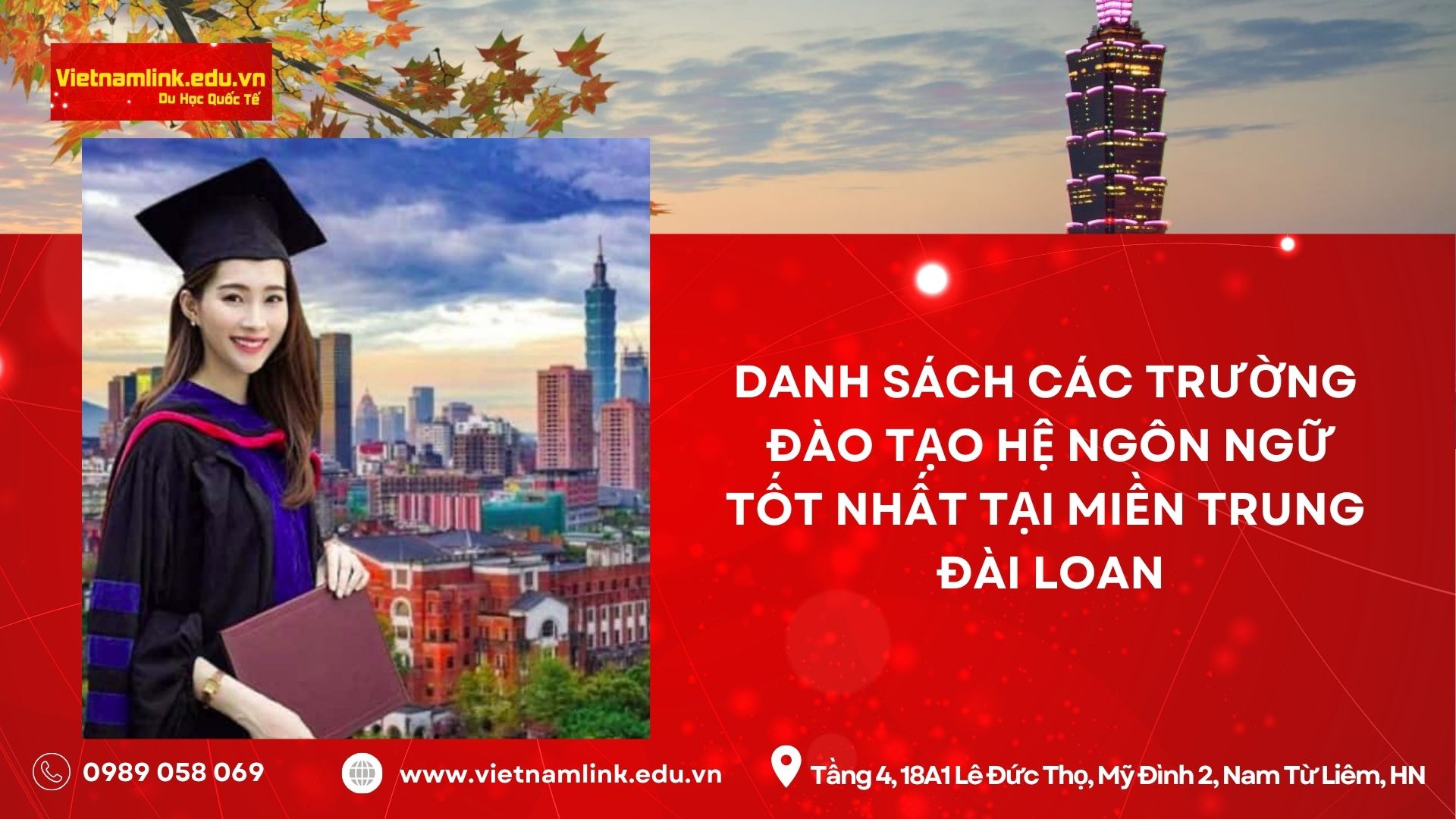 DANH SÁCH CÁC TRƯỜNG ĐÀO TẠO HỆ NGÔN NGỮ TỐT NHẤT TẠI KHU VỰC MIỀN TRUNG Đài Loan