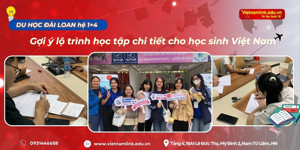 Gợi ý lộ trình học tập đi du học Đài Loan hệ 1+4