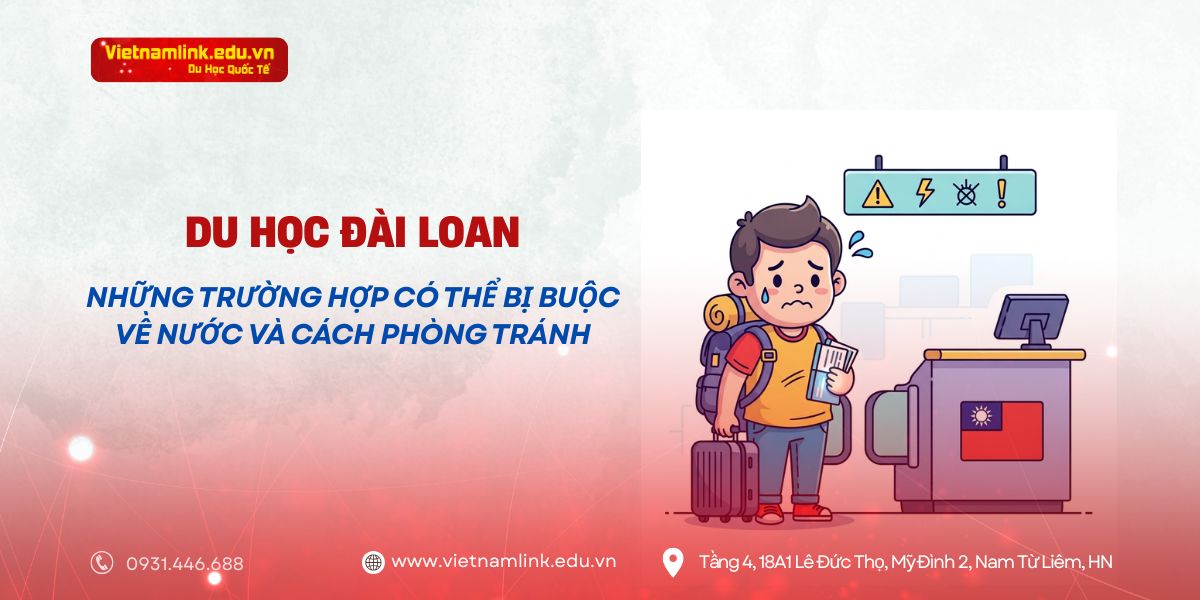 Du học Đài Loan: Những trường hợp có thể bị buộc về nước và cách phòng tránh cho du học sinh
