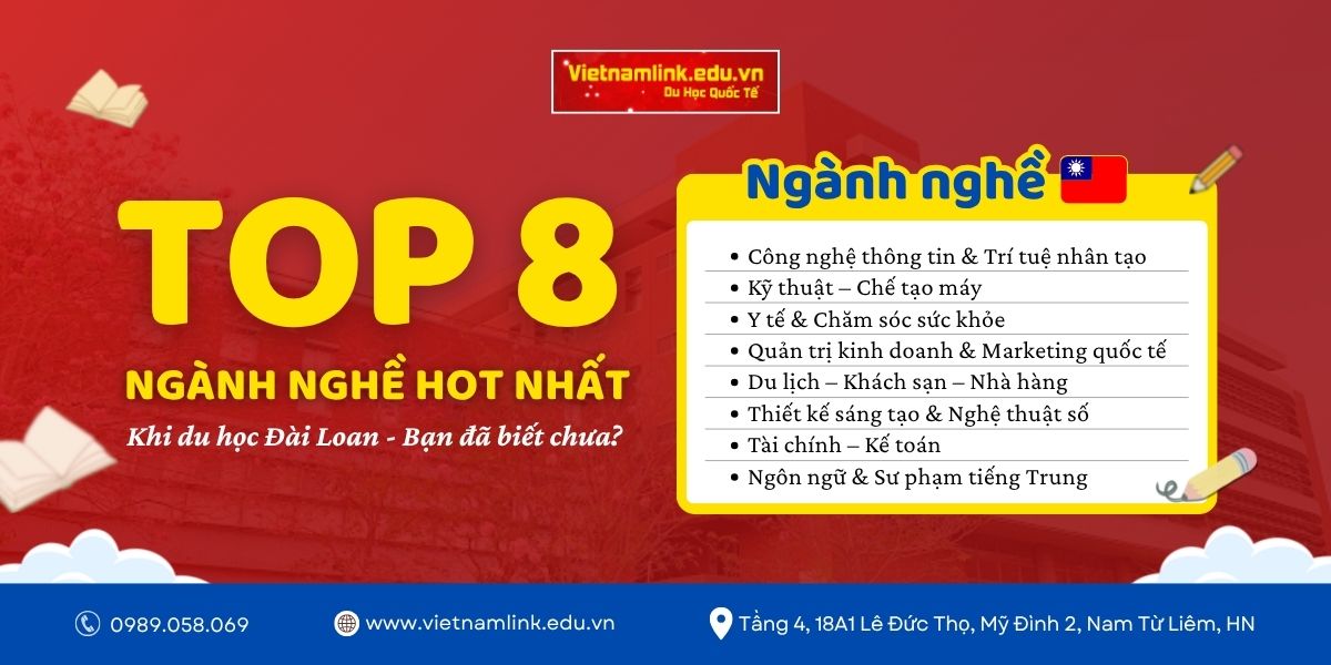 Du học Đài Loan nên chọn ngành gì? TOP 8 ngành dễ xin việc, lương cao