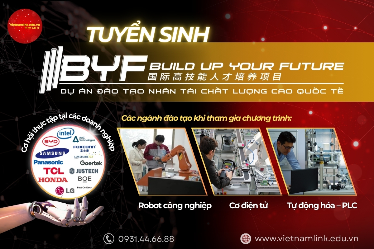 Tuyển sinh Du học Trung Quốc: Chương trình BYF – Dự án đào tạo nhân tài chất lượng cao quốc tế 