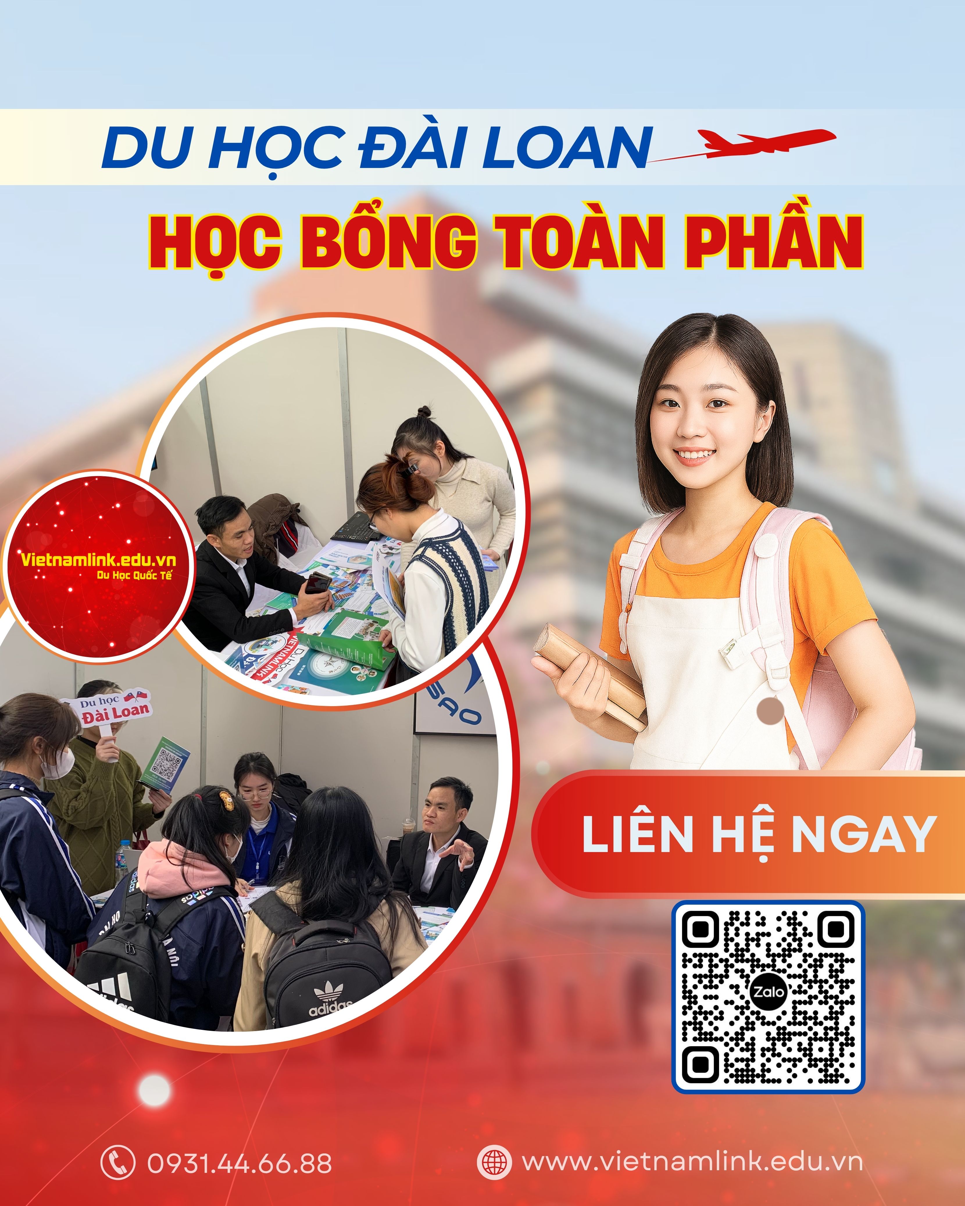 DU HỌC ĐÀI LOAN HỌC BỔNG TOÀN PHẦN