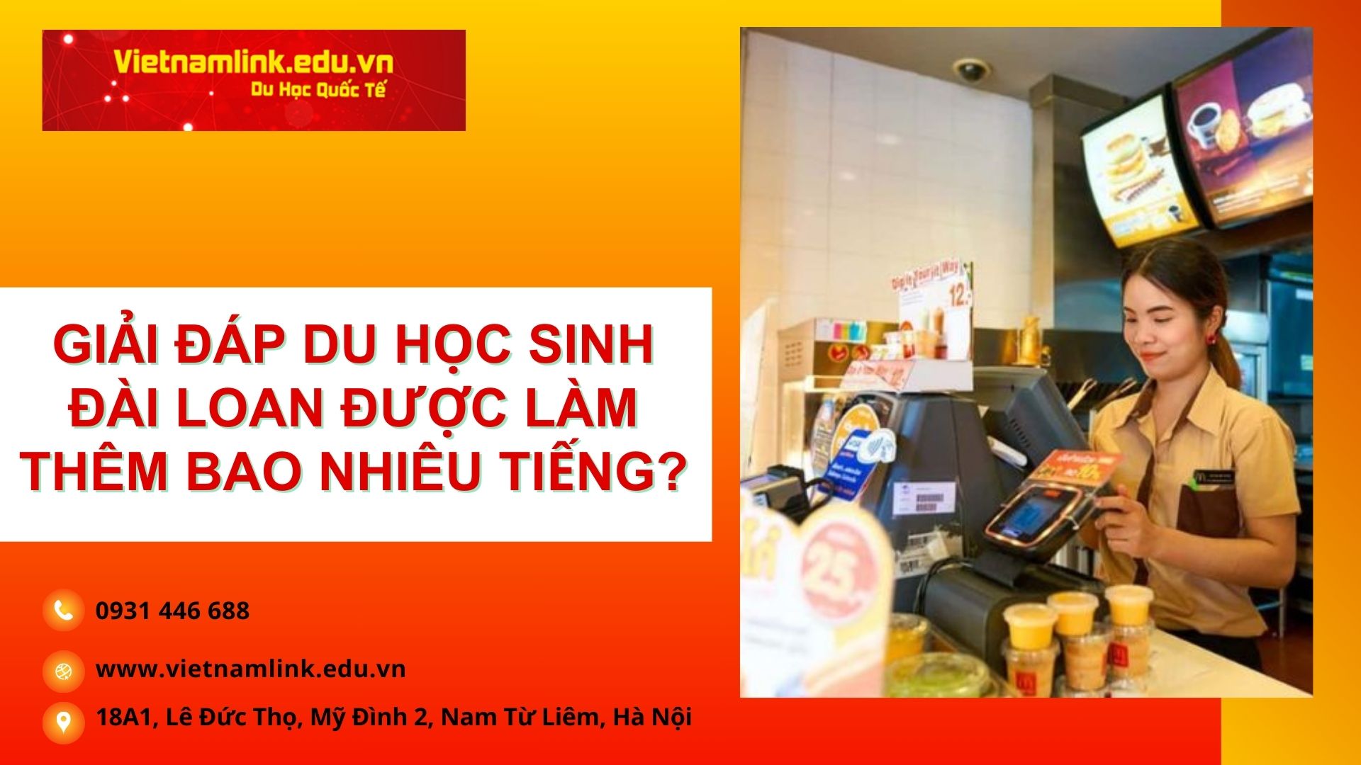 DU HỌC SINH ĐÀI LOAN được làm BAO NHIÊU TIẾNG? Quy định làm thêm cho sinh viên tại Đài Loan